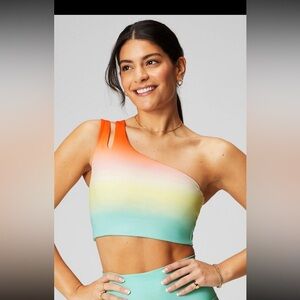 NWT Fabletics Asymmetrical Double Strap Midi Bra size XS